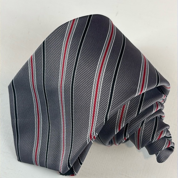 Tattersall Neck‎ Tie Formal Stripped  Skinny - Picture 1 of 7